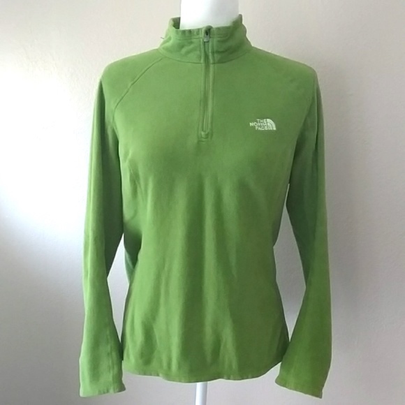 The North Face Jackets & Blazers - The North Face Green Half Zip Pullover Fleece - L